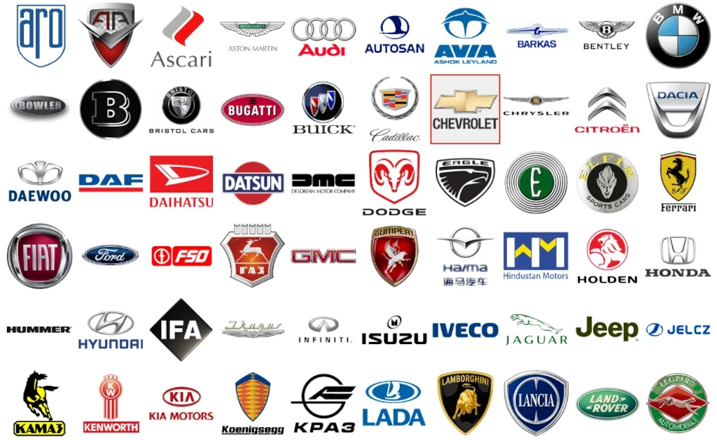Marki samochodów logo