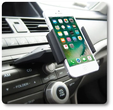 samochodowe uchwyty na telefon mocowane do odtwarzacza płyt CD
