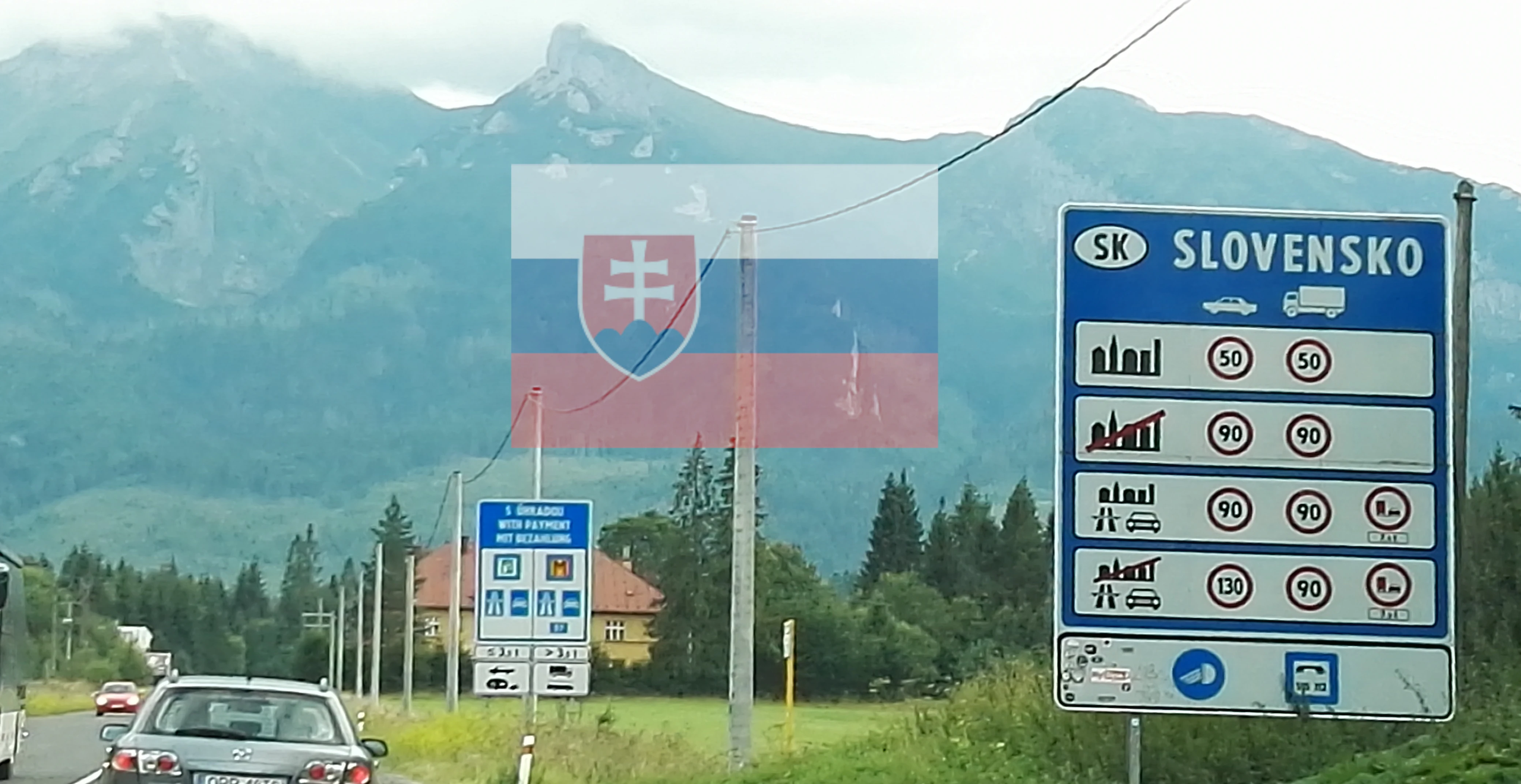 samochodem na Słowację